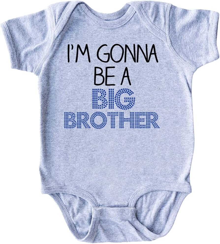 Apericots Cute Baby Short Sleeve Bodysuit, 100% Cotton: I’m Gonna Be a Big Brother (0-18 months)