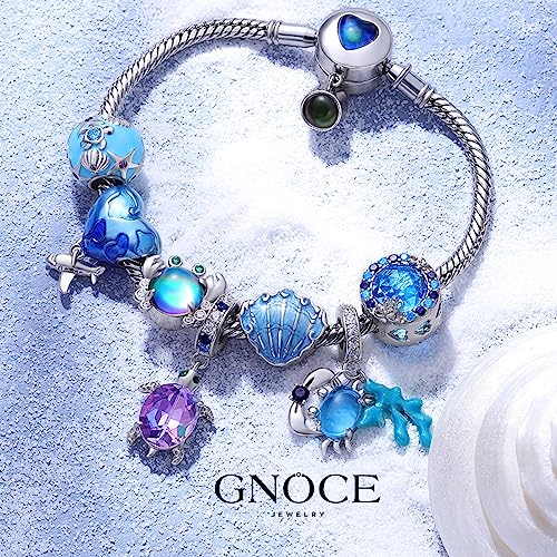 Image of GNOCE Cute Animal Collection Charms 925 Sterling Silver Pendant Dangle Bead Charm Fit for Bracelets and Necklaces, Hand-Finished Keepsake Jewelry Gift for Women, Girls, Mother, BBF