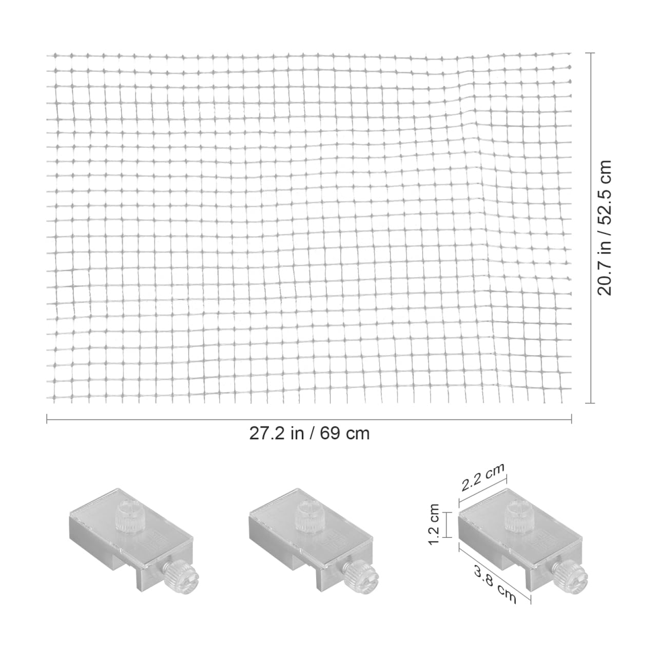 Cubierta Transparente De AcríLico para Acuario 27.6X20.9 Pulgadas Red Anti Salto Ajustable Y Cortable para ProteccióN De Peces Y DecoracióN De Tanque
