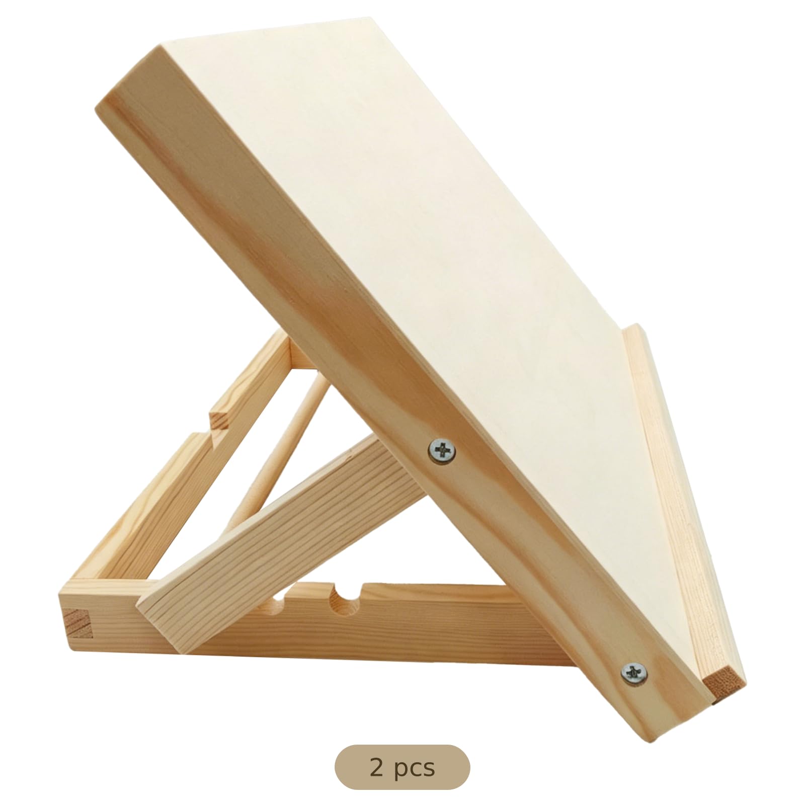 2 cavalletti da tavolo in legno, 23,1 x 8,9 x 33 cm, lavagna da disegno portatile per scrivania, pittura, disegno, lettura ed esposizione
