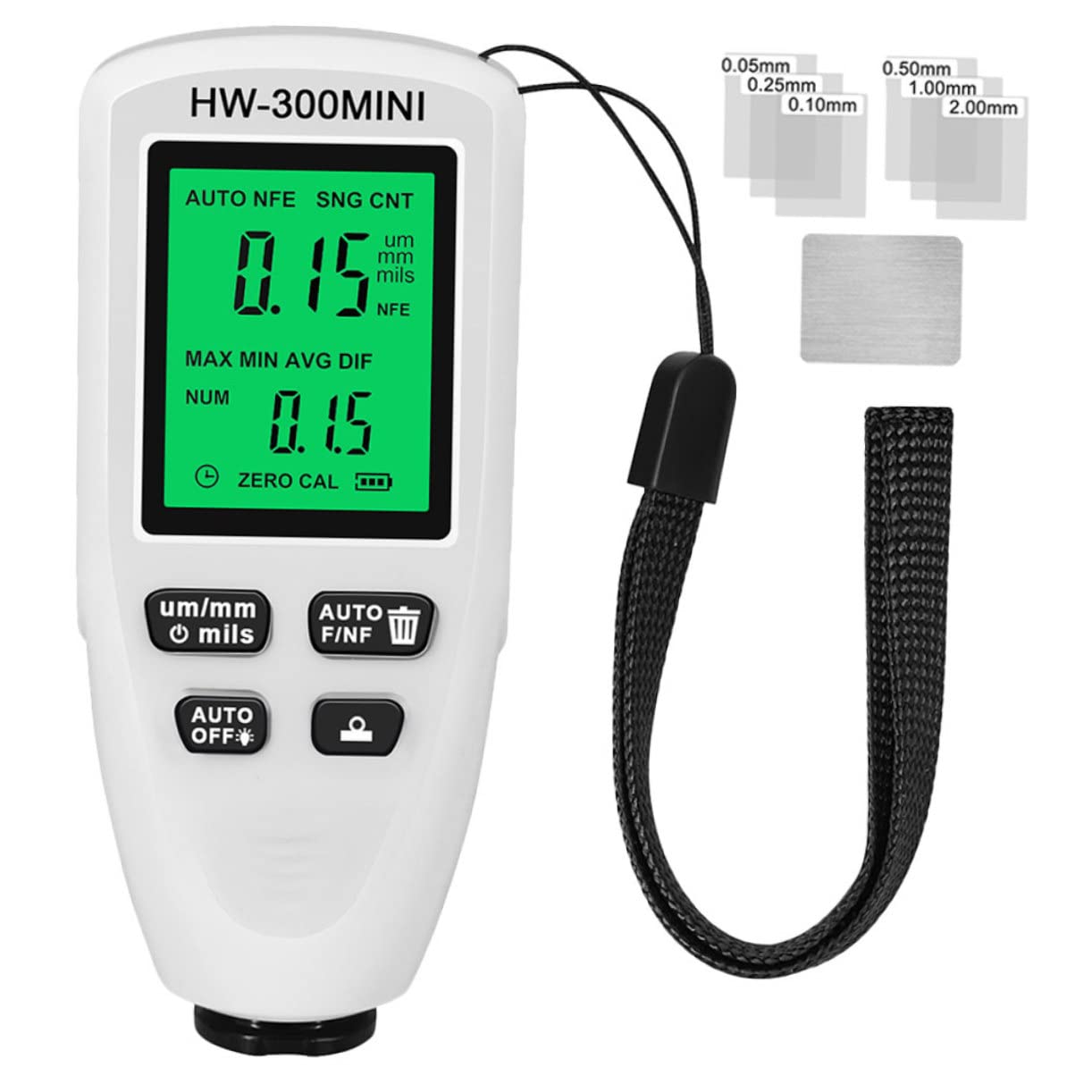SOLUSTRE Tester Automotive Paint Gauge Digital Gauge Coating Thickness Meter Paint Meter