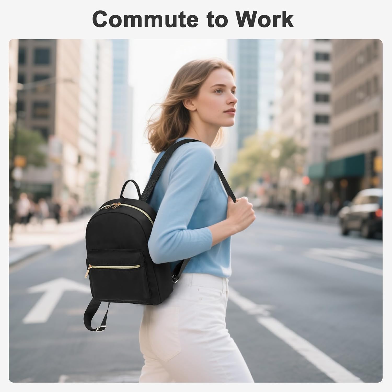 BTOOP Mini Backpack Women Girls Water-resistant Small Backpack Purse Shoulder Bag for Womens Adult Kids School Travel - Image 7