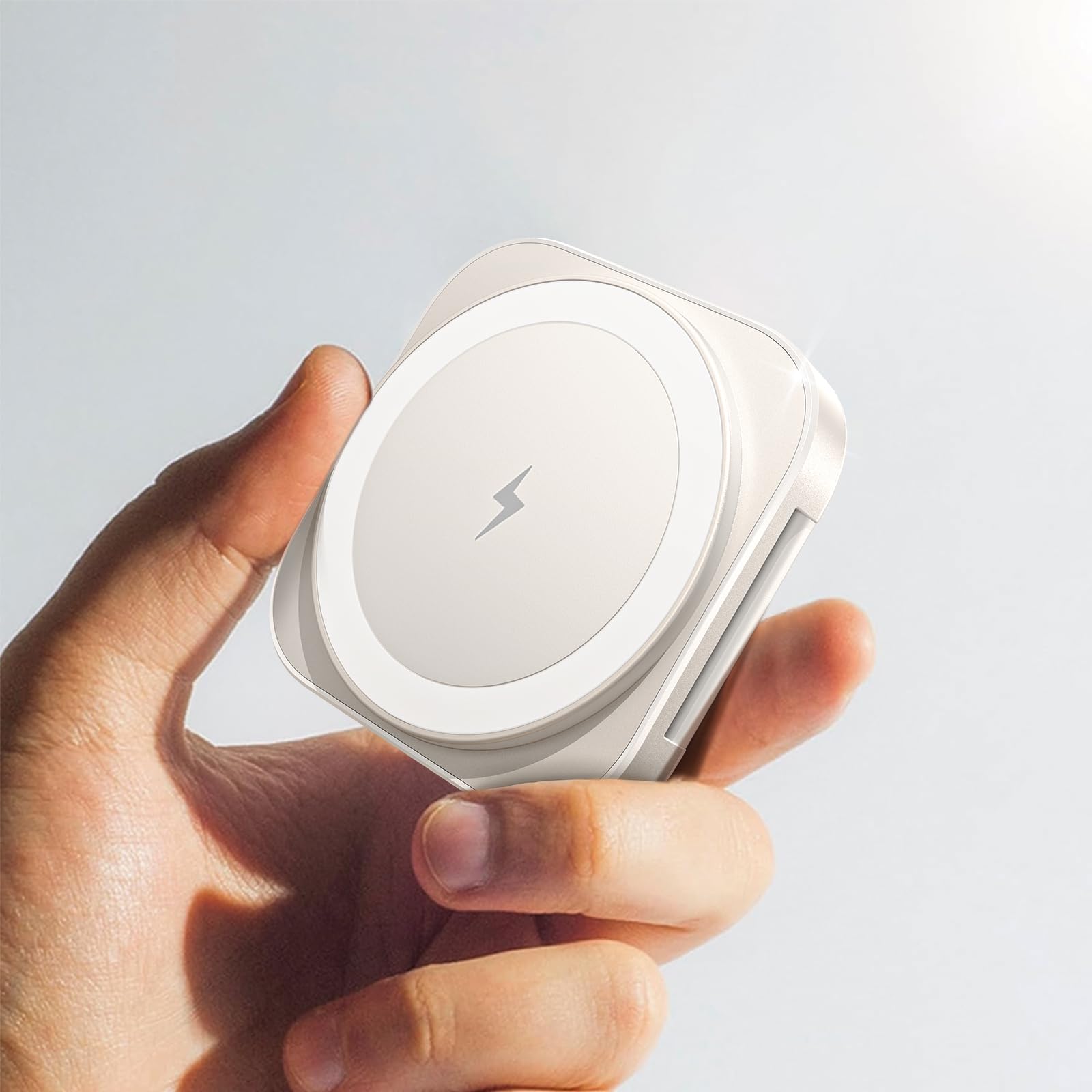 LISEN Magsafe充電器 業界極小サイズ マグセーフ充電器 2in1 ス…
