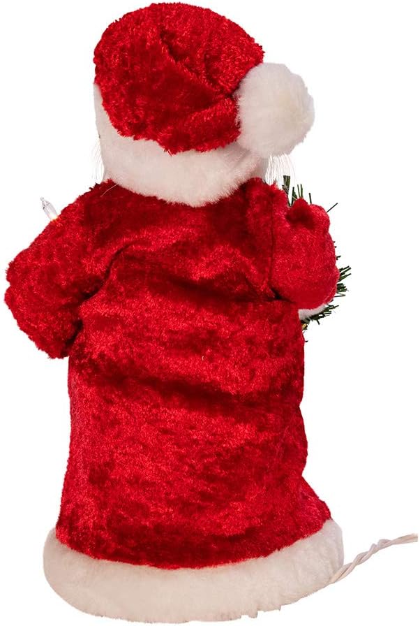 Kurt Adler 10-Inch UL 10-Light Santa Treetop