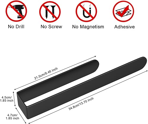 Miniatura 2 de HUFEEOH Toallero de mano, toallero para baño, soporte autoadhesivo para toallas de baño, toallero para armario de cocina