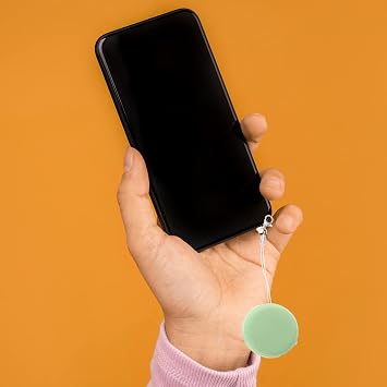 NUOBESTY 12 Pcs Phone Screen Cleaner Macaron Smartphone Cleaning Wipes Decorative Pendant Cellphone Lanyards Cleaning Brush for Mobile Phone Computer, Random Color