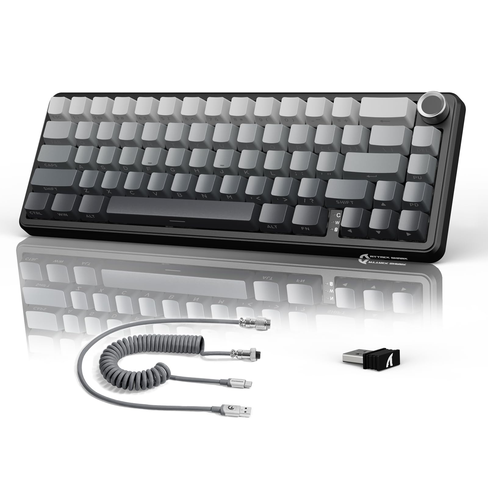 ギー Amazon | ATTACK SHARK X66 ゲーミングキーボード トライーモード