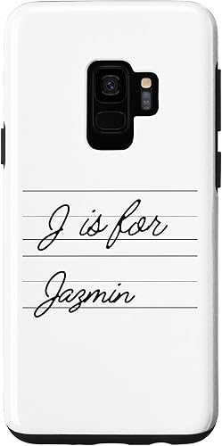 Galaxy S9 Personalized J is for Jazmin Name Student Kindergarten Girl Case