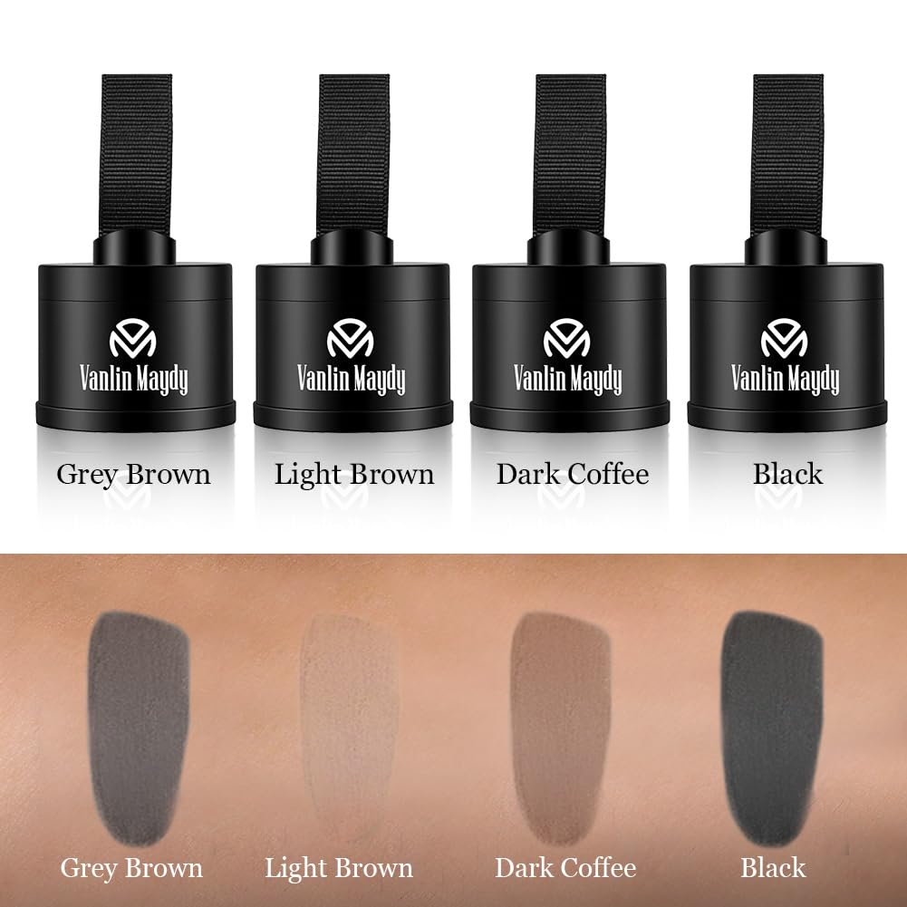 ALIIP Sombra para el Cabello,4g Retocador de Raíces en Polvo Corrector de Raíces,Polvo para la Línea del Cabello Debilitado,Hairline Powder para Cubre Rápidamente Canas Mujer y Hombre (Negro Natural) — view 4