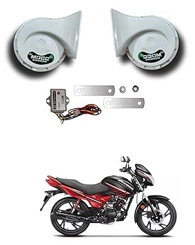 Auto Addict Bike Scooty Mocc Horn (Set of 2 Pcs) For Hero Glamour