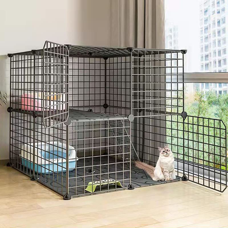 Enclos pour chat extra large et amovible de 75 x 75 x 73 cm