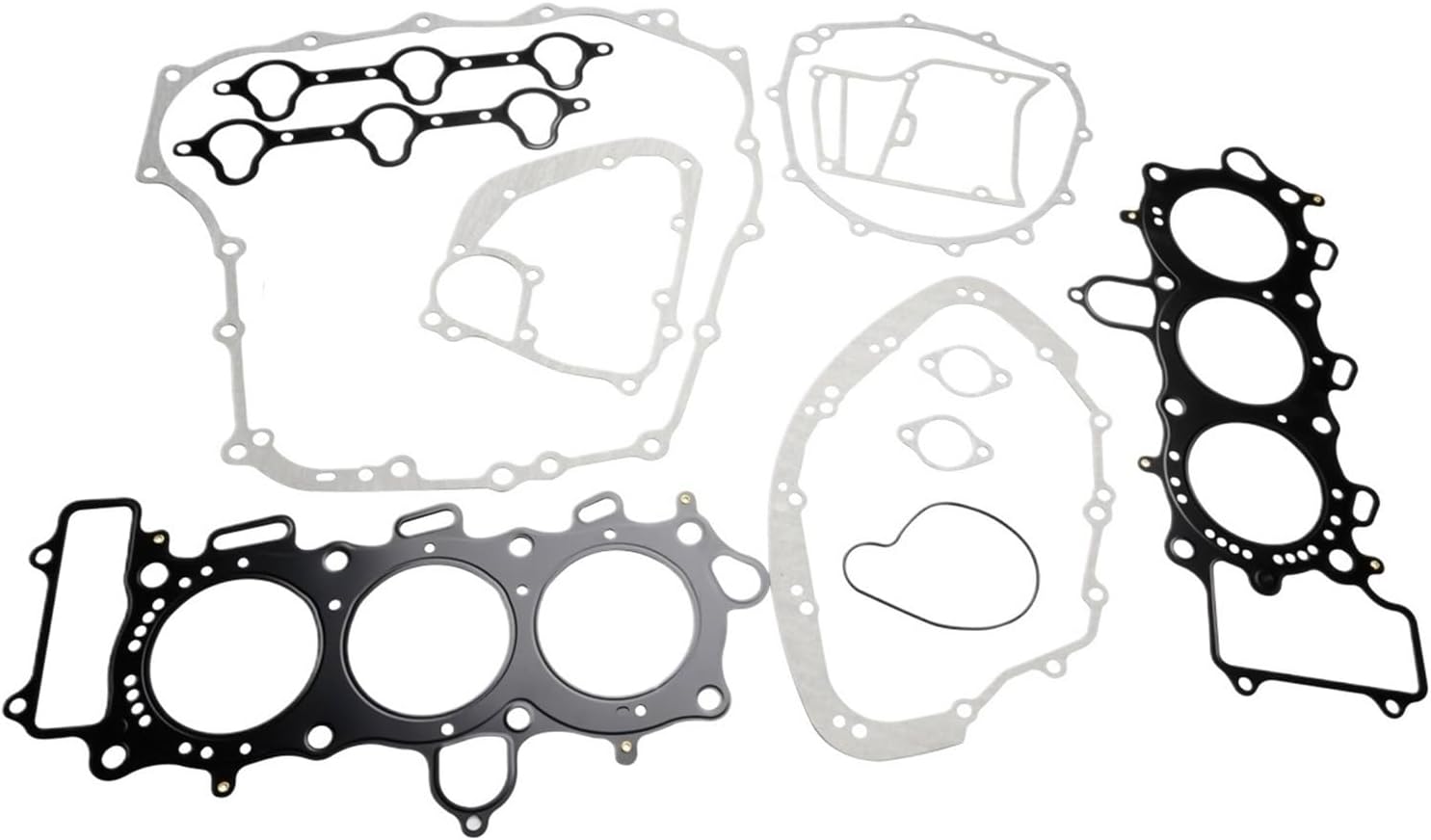 LOPOR Motorcycle Engine Crankcase Cylinder Head Cover Gasket Set Compatible with GL1800 2001-2017 NRX1800D Valkyrie Rune 2004-2005(Engine Hood Gasket)
