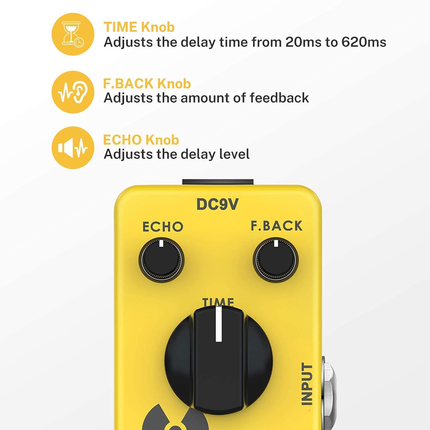 Amazon.com: Donner Delay and Distortion Pedals for Electric Guitar