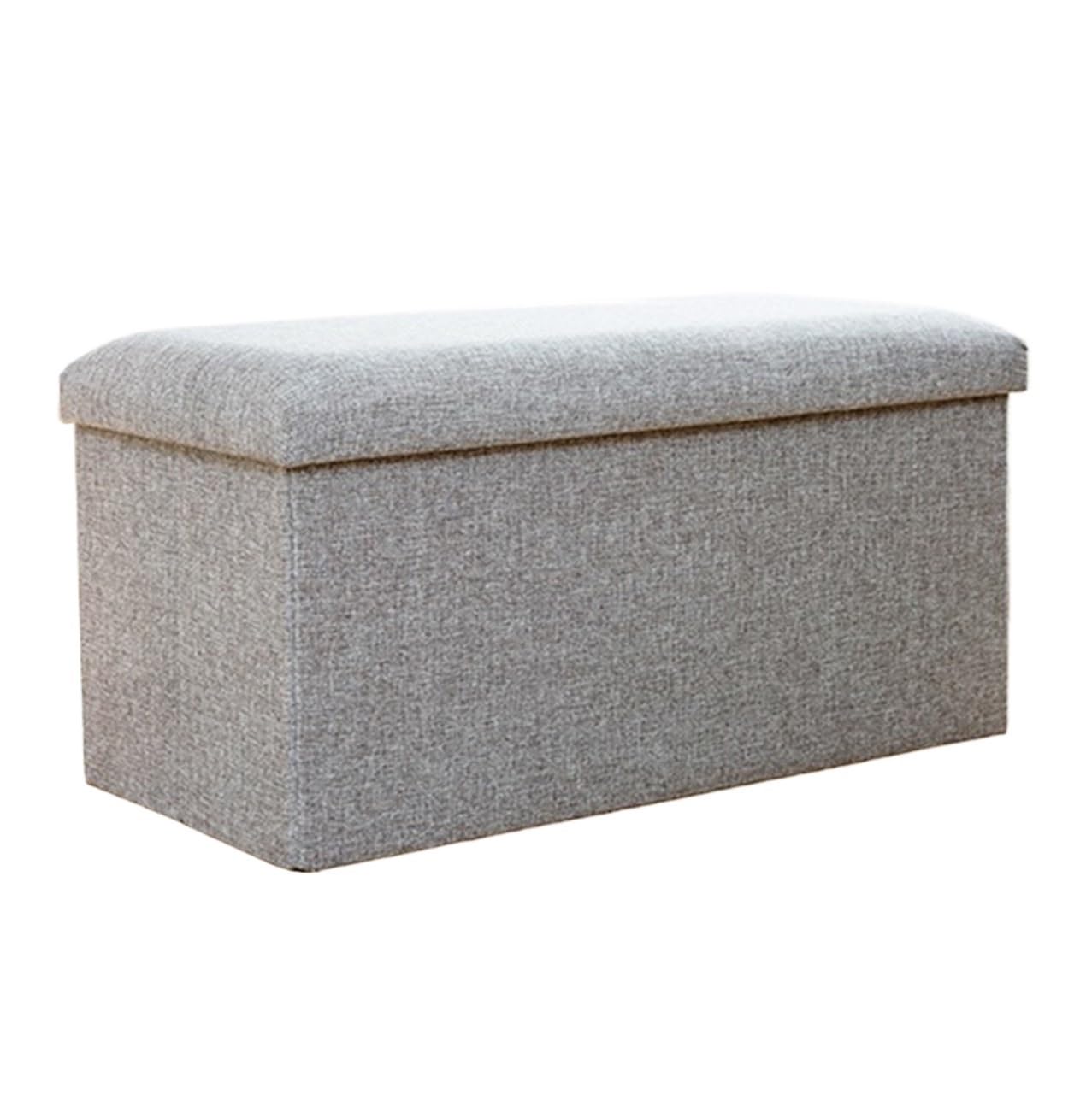 Tabouret pour adulte avec siège rembourré et grand banc de rangement