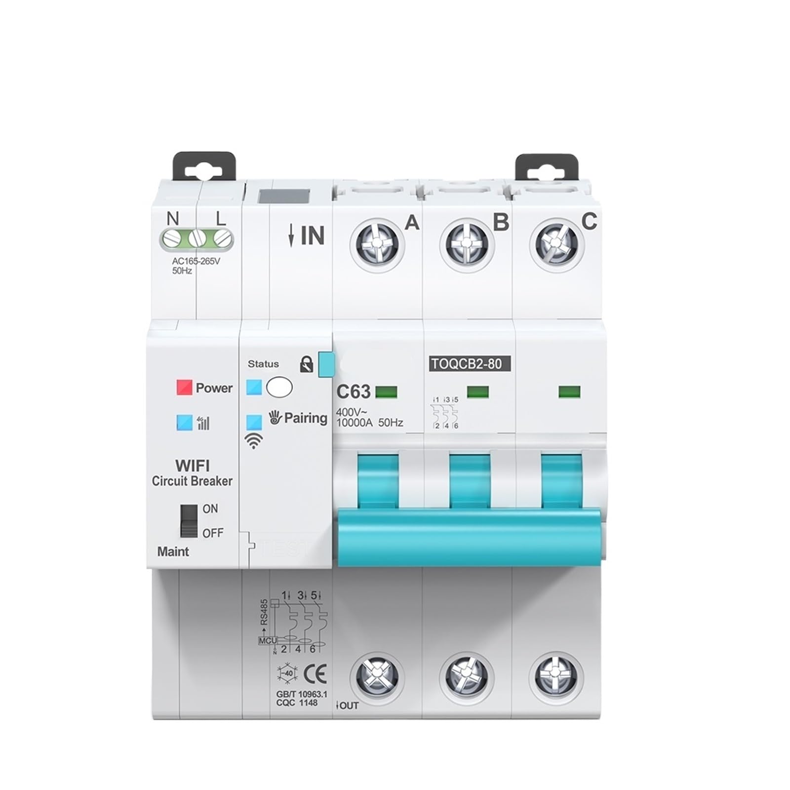 Interruptor inteligente 3P para controlar el gasto eléctrico y programar encendidos 7