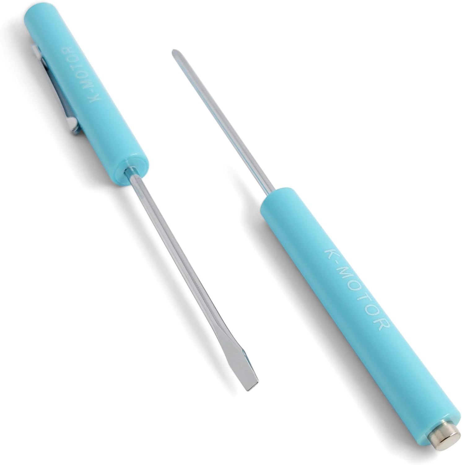 K-Motor Performance Blue Pocket Magnetic Screwdriver Set of 2 Pieces Phillips And Slotted With Magnet Top