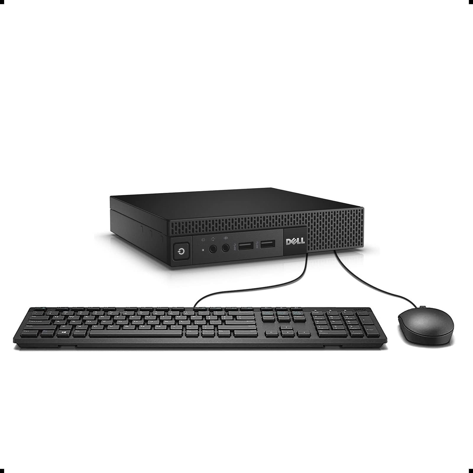 Dell Optiplex 3020 - Mini ordenador de sobremesa con pantalla de 24 pulgadas, Intel Core i3-4160, 8 GB de RAM, SSD de 128 GB, teclado QWERTY estadounidense, Wi-FI, Bluetooth, Windows 11 Pro — view 7