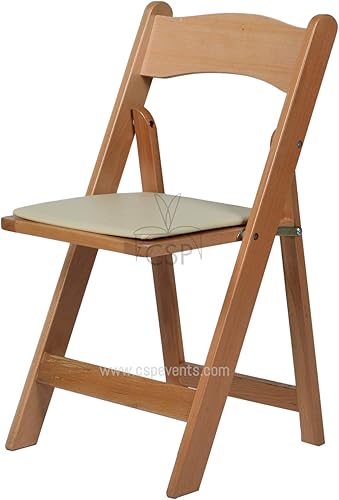 Commercial Seating Products Sillas plegables acolchadas americanas, caoba roja