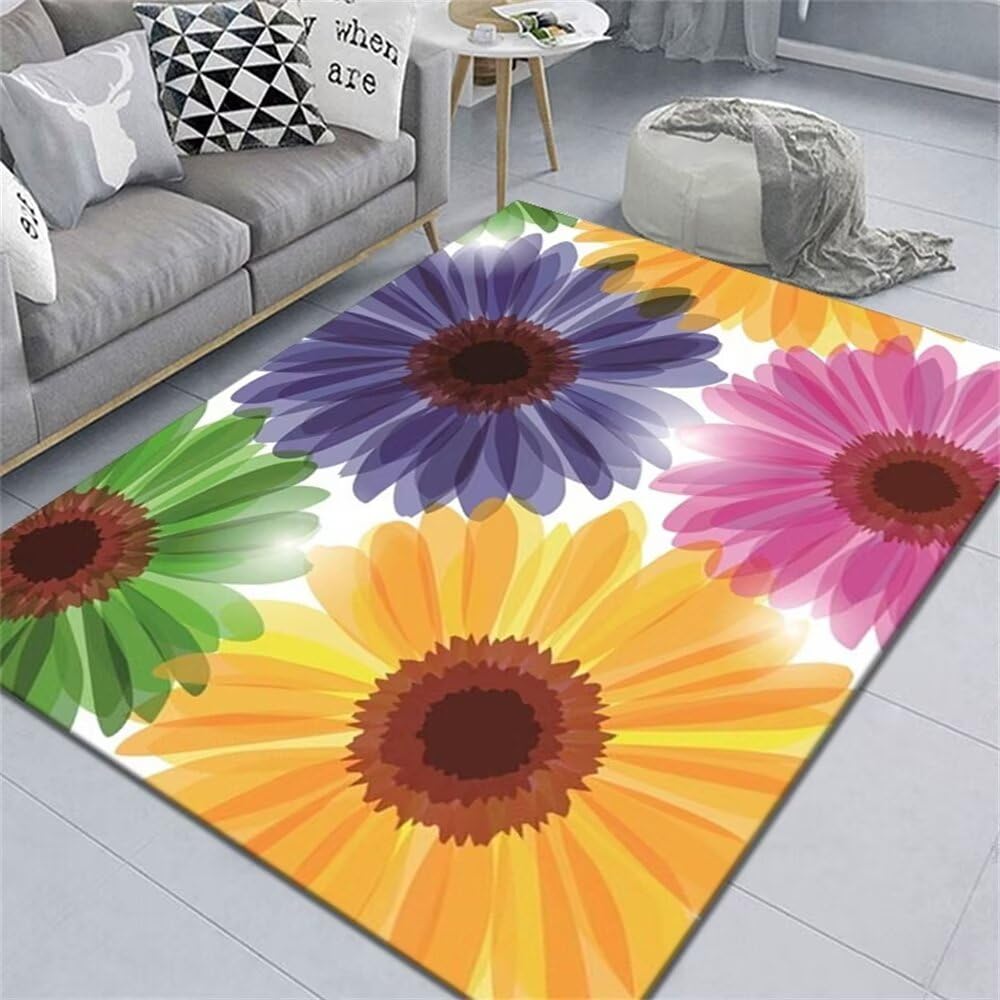 Tapis de chambre de filles floral pour créer un cocon de douceur
