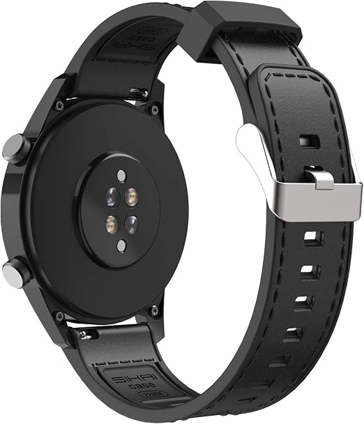 Amazon.com: SIKAI 0.866 in Correa de silicona de cuero genuino para Ticwatch  Pro 3 Correa de repuesto suave ultra ligera transpirable de piel de becerro  para Ticwatch Pro 2020 SmartWatch (negro) :