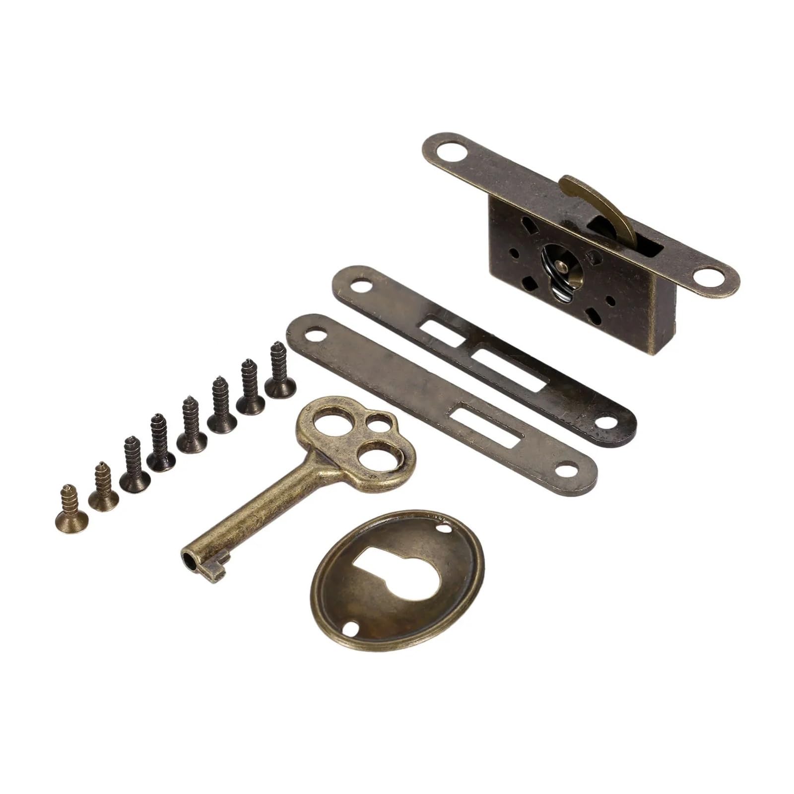 Serrure en laiton pour tiroir en bois de style antique bronze pour meuble