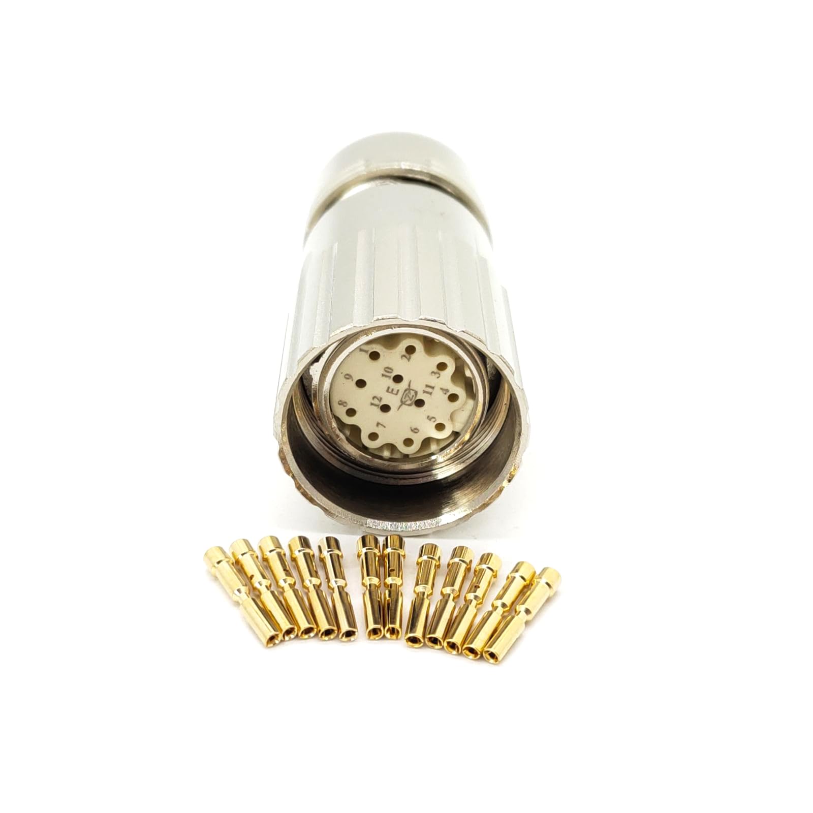 **「MU」** Waterproof M23 Connector Industrial Threaded M23 Female 12Pin