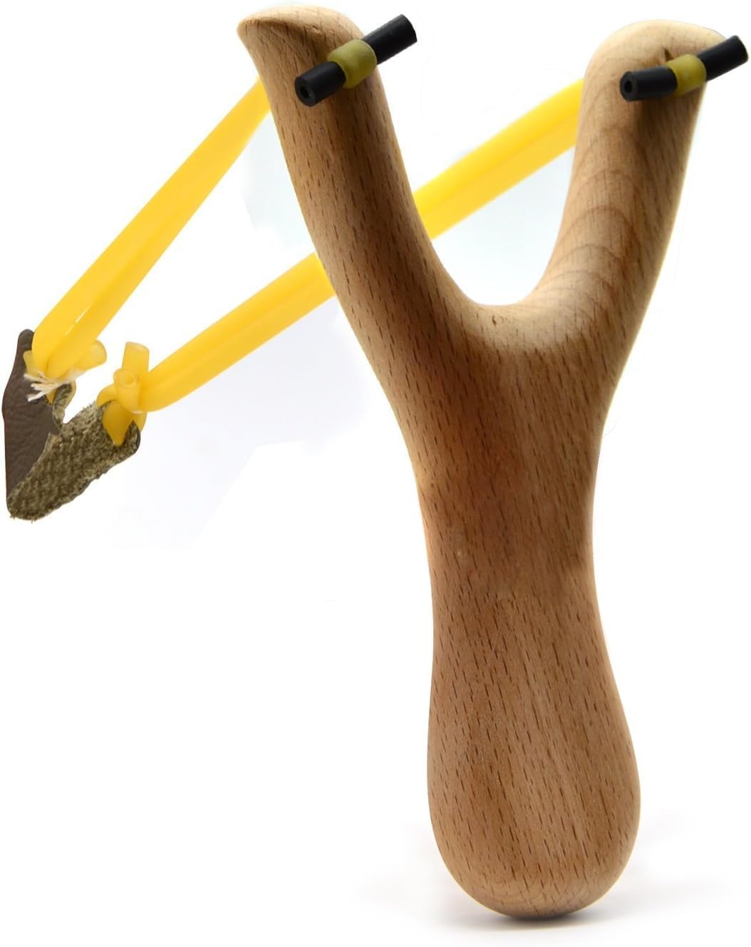 BISONBERGBISONBERG Wooden Tube Rubber Slingshot with Gulel/Toys for Sports & Gulel for Outdoor Games Pack of 1