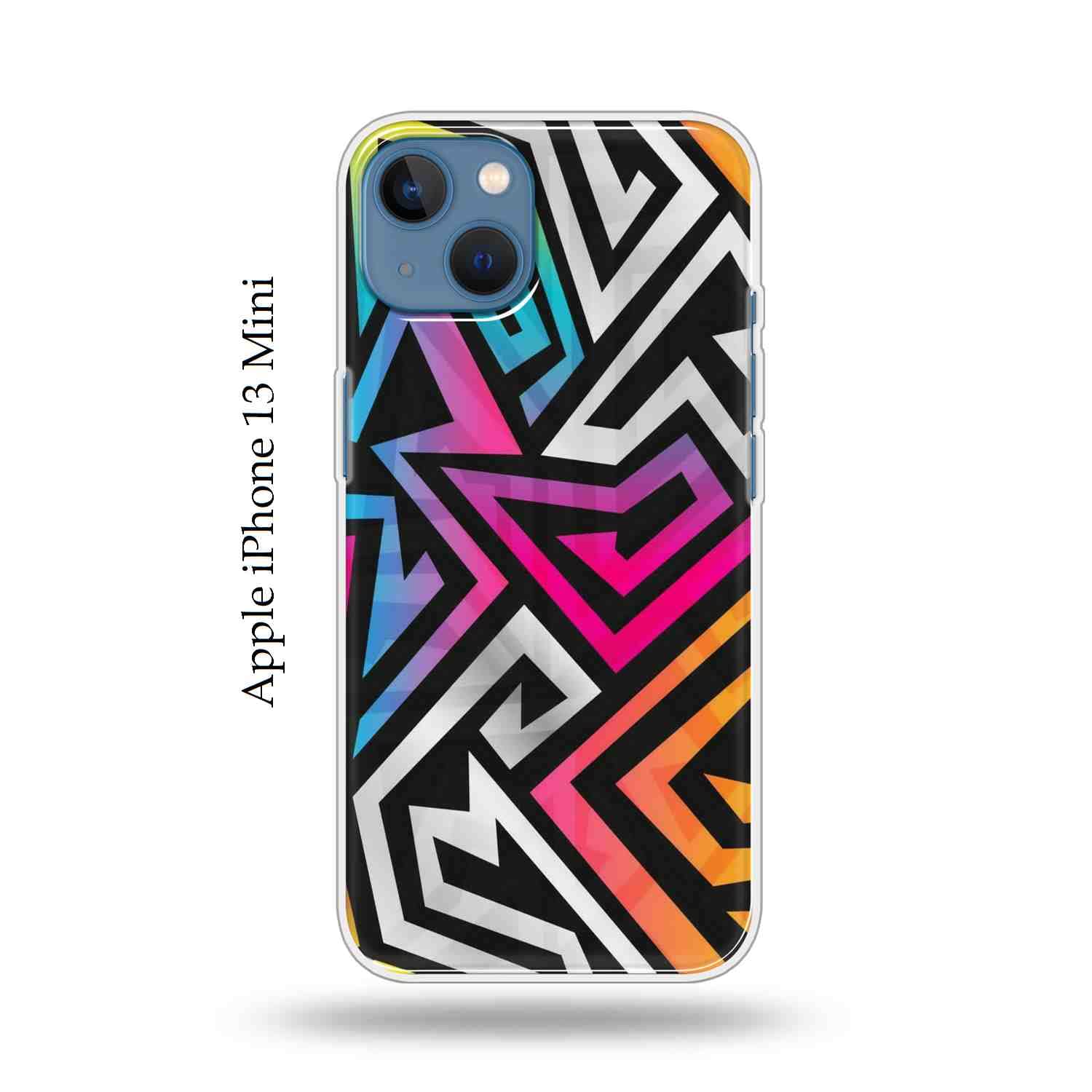 The Little Shop Designer Printed Soft Silicon Back Cover for iPhone 13 Mini (Crazy Shape)