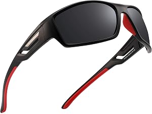 PUKCLAR Polarized Sports Sunglasses for Men & Women – TR90 TAC UV400 for Cycling Driving Running Fishing
