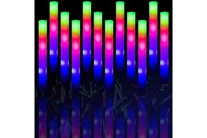 56 Pcs LED Foam Glow Sticks: Radiant, Multi-Mode Party Enhancements