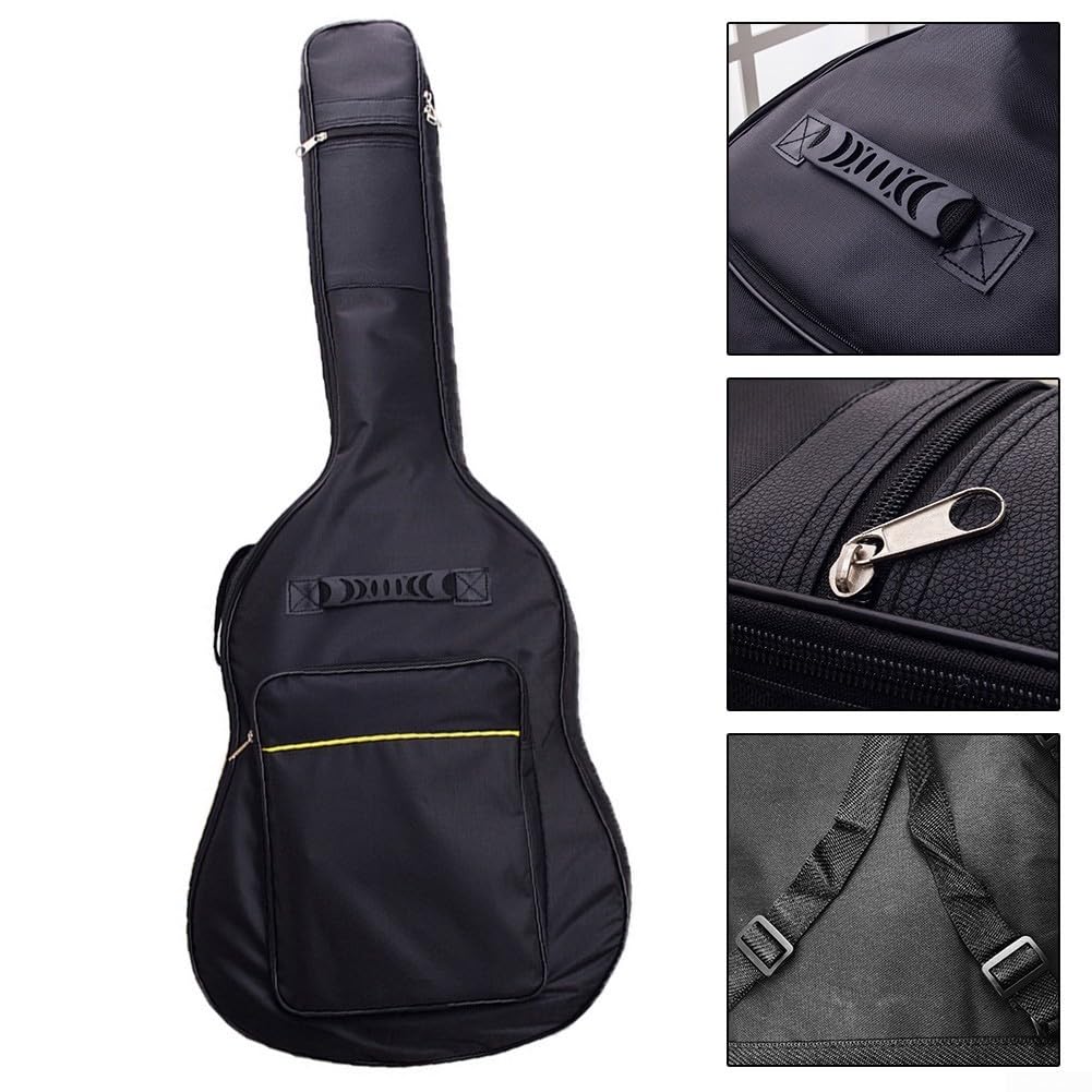 Tasche für E-Gitarre, 101,6 cm - 104,4 cm, Akustikgitarre, Gigbag mit dicker Polsterung, weiche Hülle, für Akustikgitarre, verstellbare Schultergurte, weiche Tasche für Akustikgitarre,
