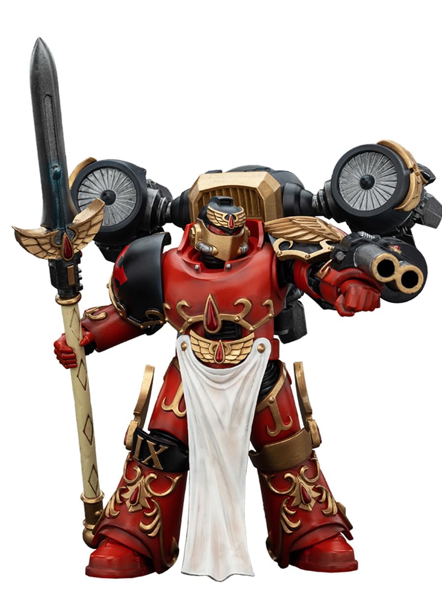 JOYTOY Warhammer The Horus Heresy Blood Angels Dawnbreaker Cohort Dawnbreaker Champion 4.76in 1/18 Scale Collectible Action Figure with Exquisite Design