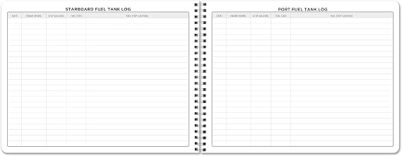BookFactory Captain's Log Book Ship's Logbook/Nautical Record Book - 100 Pages, Full Color Cover with Translux Protection, 11'' x 8 1/2'', Wire-O Binding (Made in USA)