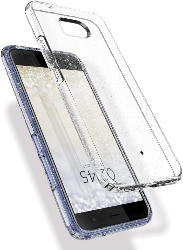 Spigen Liquid Crystal Glitter Designed for HTC U11 Case (2017) - Crystal Quartz