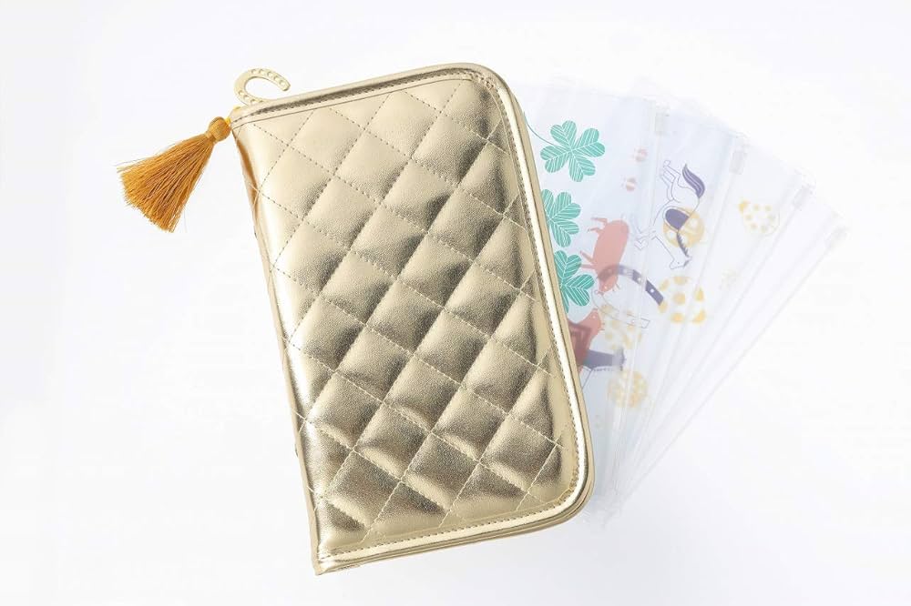 韓国　貯金　saving ポーチ　財布　エトープ　チャーム付　longpiggy お金が貯まるポーチGOLD! (TJMOOK) | イヴルルド 遙華 |本