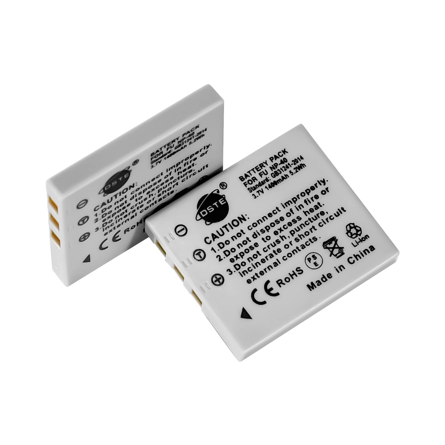 2 Batterie NP-40 E Caricabatteria Per Fotocamera Fujifilm FinePix Serie F, J, V, Z
