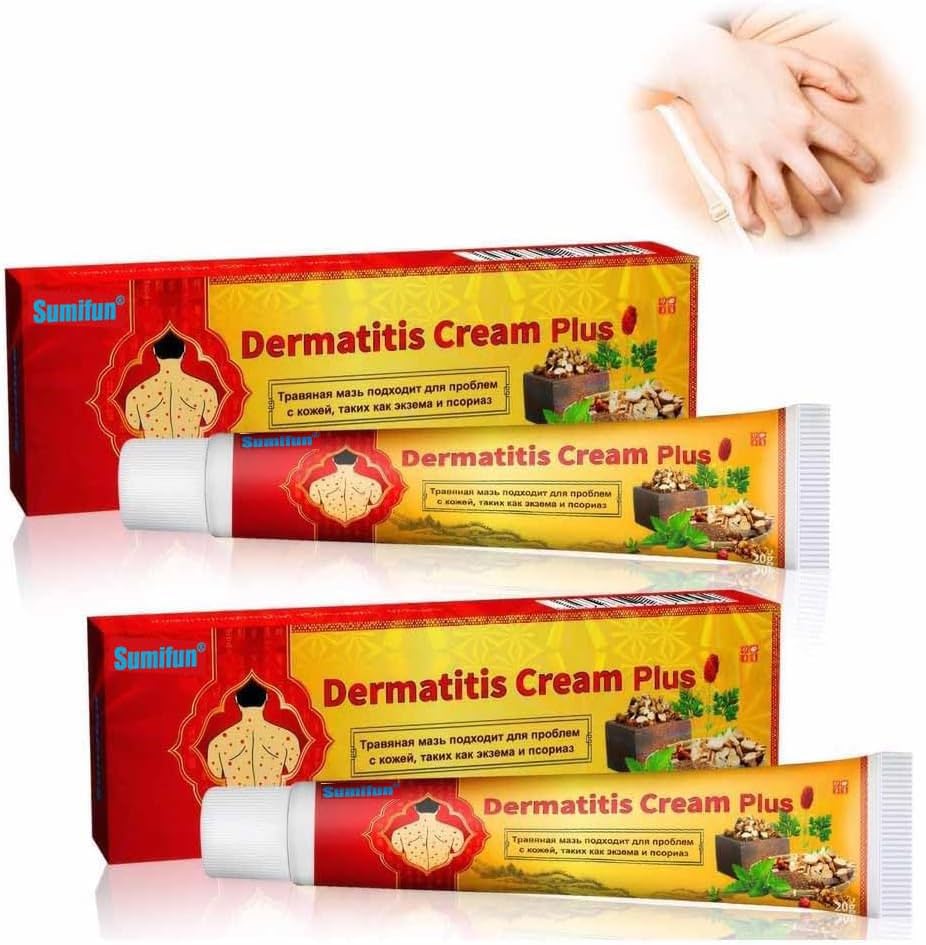 Azonee Skin Antibacterial Cream, 2PCS Anti-Itch Dermatitis Cream for Sensitive Skin, Soothing Eczema Ointment for Itch Relief, Moisturizing & Repairing, 20g Each