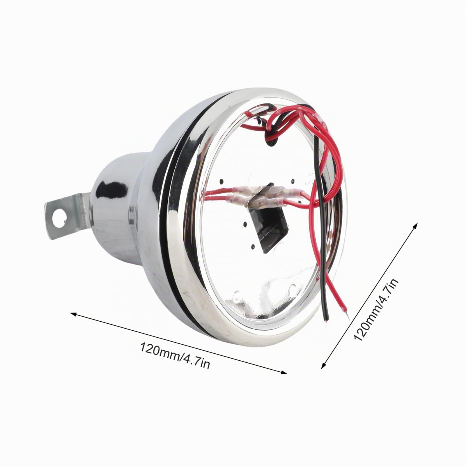 HUIOP Cloche électrique,12 V 110dB Électrique Cloche Forte Alarme De Sécurité Klaxon Interne Grève en Acier Inoxydable Alarme d'urgence Cloche pour Voiture Véhicule Moto Marine Bateau