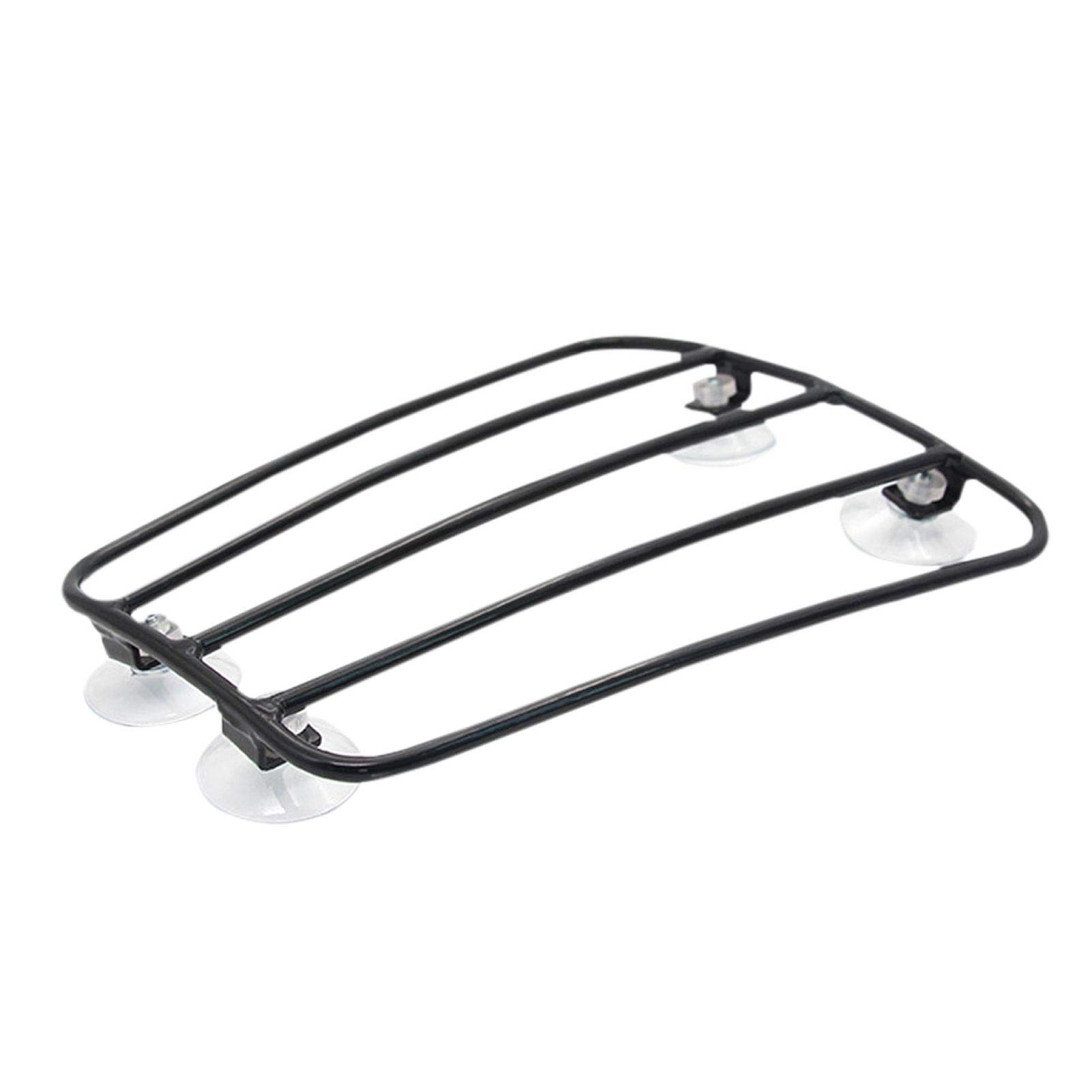 Porte-bagages universel pour carburant moto, barre chromée, avec ventouses puissantes, robuste et facile à installer