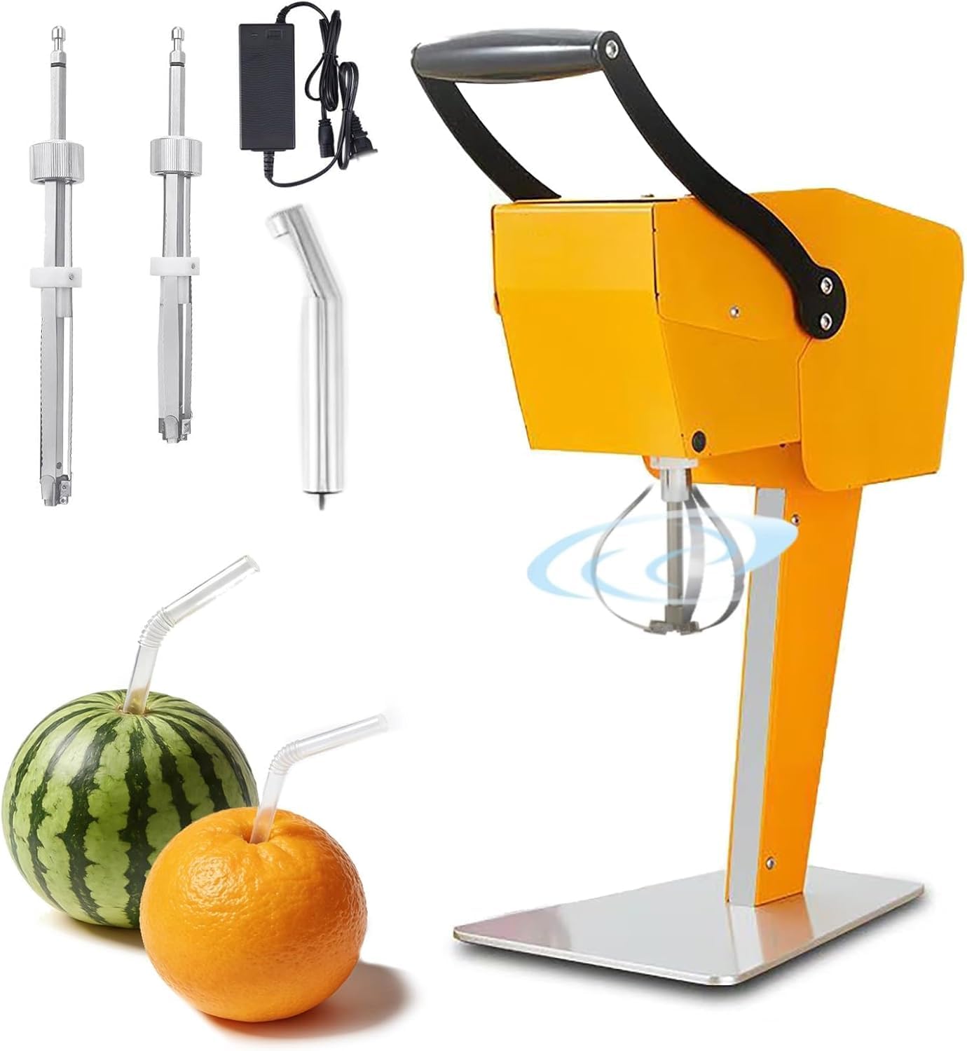 Presse-agrumes électrique 48 W avec tête de couteau et vide-fruits pour jus frais, idéal pour les oranges, ananas et pastèques