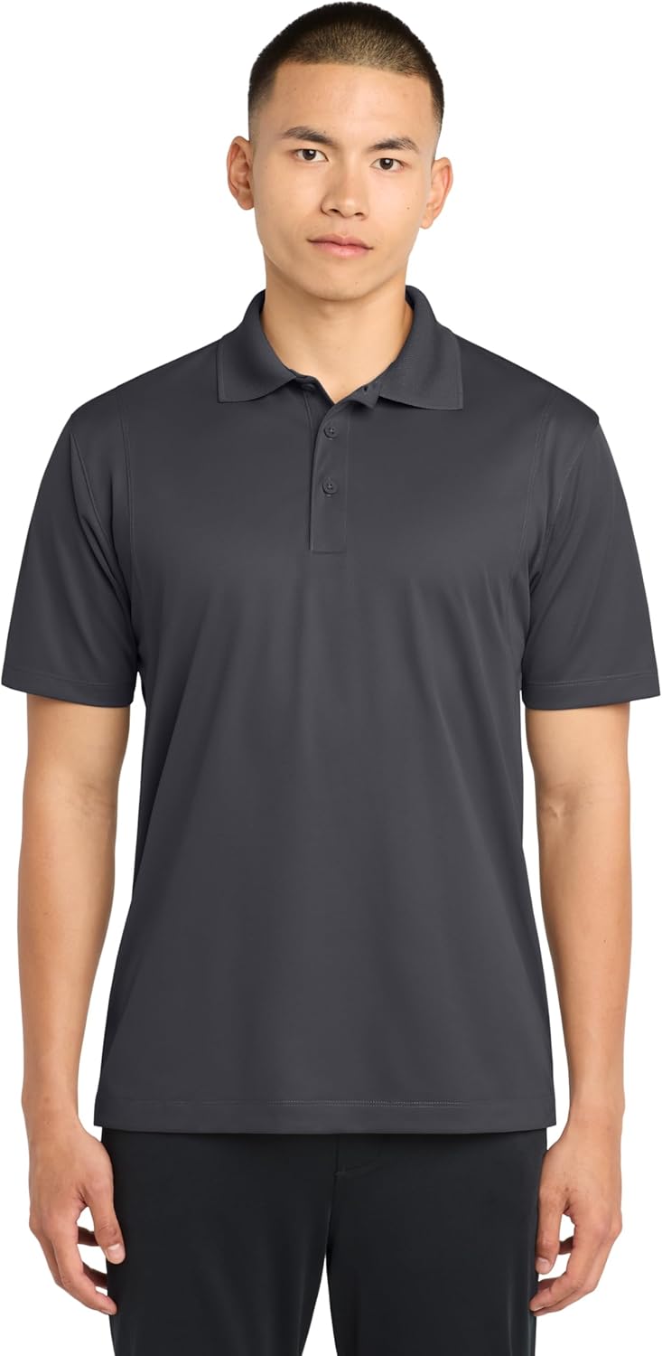 Joe's USA Mens Moisture Wicking Micropique Golf Polos in Regular, Big & Tall