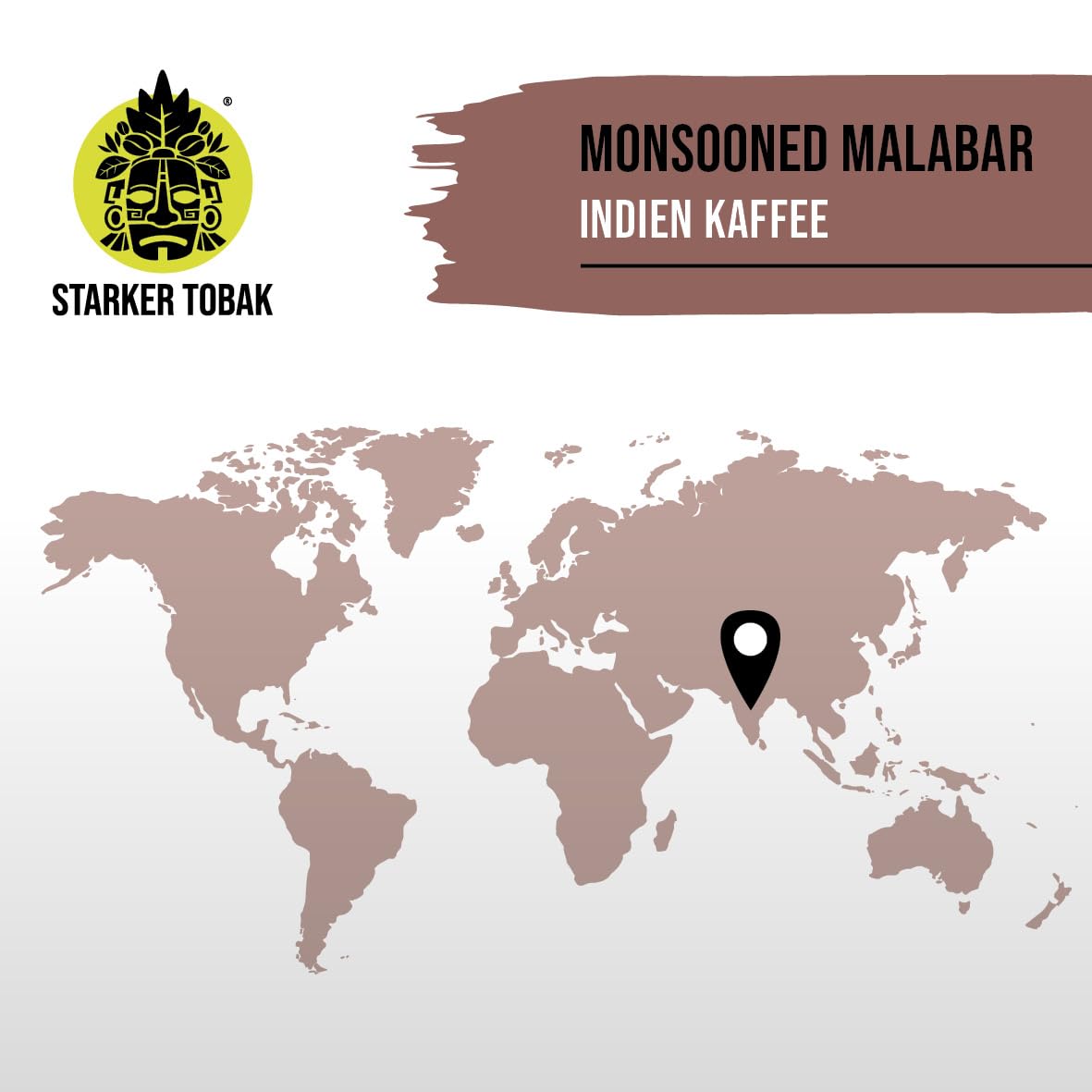 5 kg Monsooned Malabar Kaffee, Bohne, handgeröstet, Indien, 100% Arabica, Kaffeemaschine, Vollautomat, besonders säurearm, 5 kg Großgebinde für Gastronomie, Bürokaffee