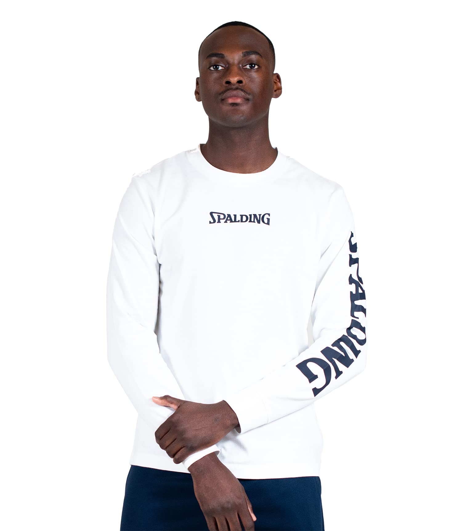 Spalding Men's Tshirt 1876 Branded Longsleeve Cotton Tee