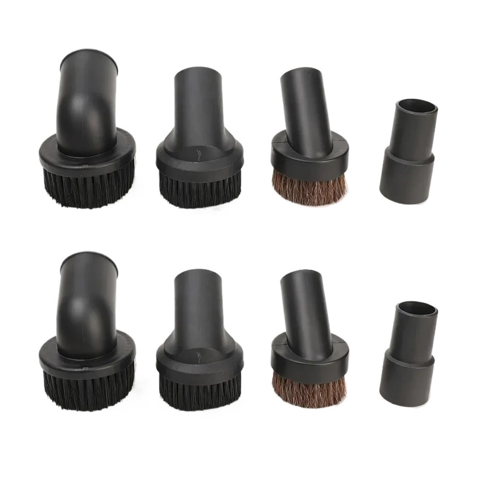 Black Vacuum Cleaner Attachment Round Dust Brush，Bristle Brush Head 32/35/44mm，Household Supplies Cleaning Accessories(35mm Round Brush)
