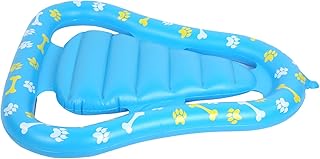 Tyenaza Schwimmende Reihe Für Haustiere, Tragendes 80-kg-Hundefloß, PVC-verdicktes Sommer-Hundepoolschwimmer-Schlauchboot Für Haustiere, Wasserspaß-Werkzeuge