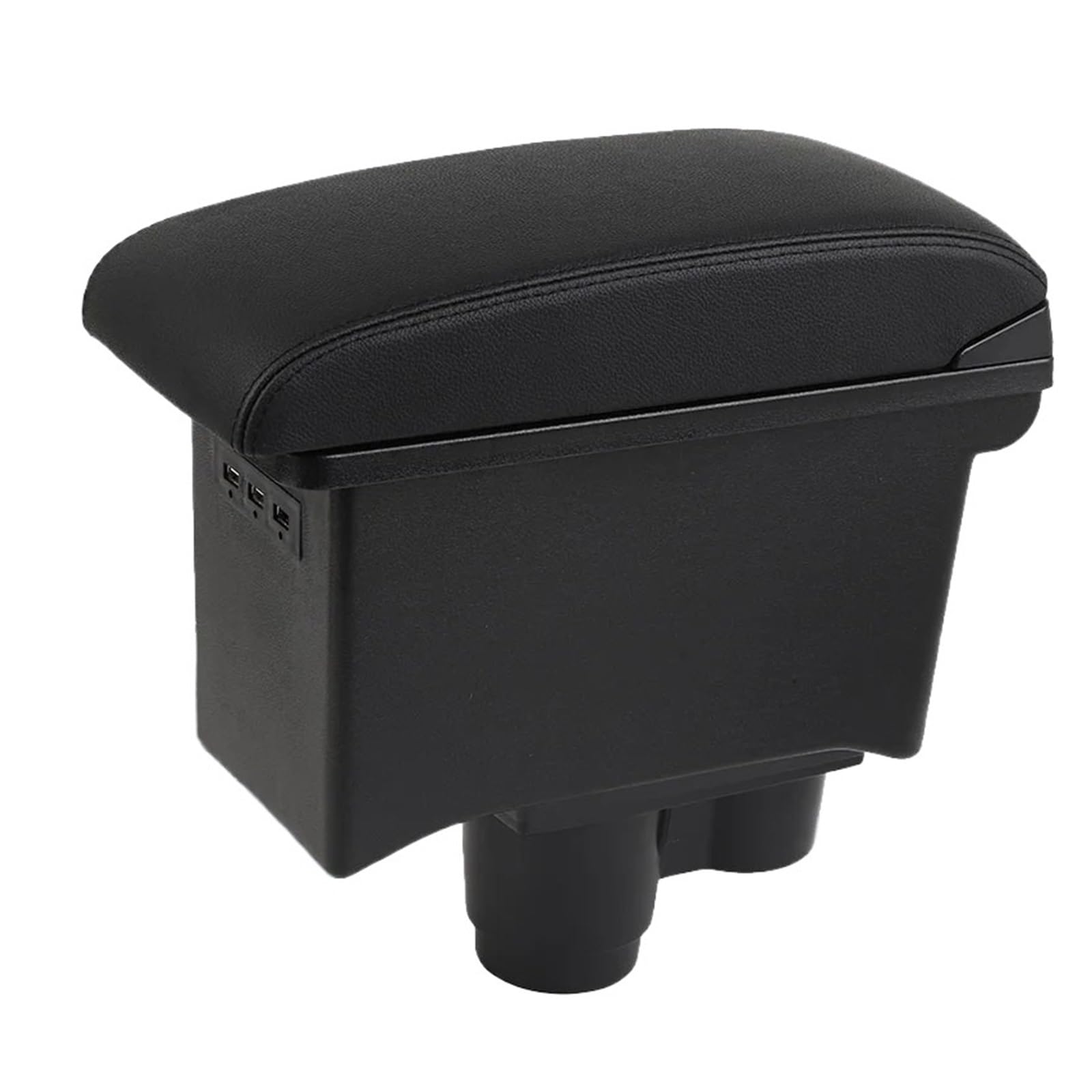Umdjju B2 Black Line Corium For Duster For Dacia 2019-2024 Armrest Car Box Storage Decoration Accessories Car Centre Console Armrest Box(B2 Black Line Corium)