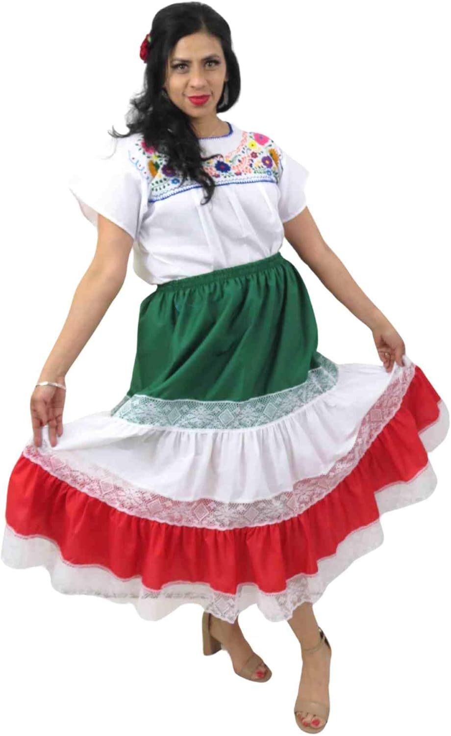 Leos Imports Mexican Skirt 3 Colors