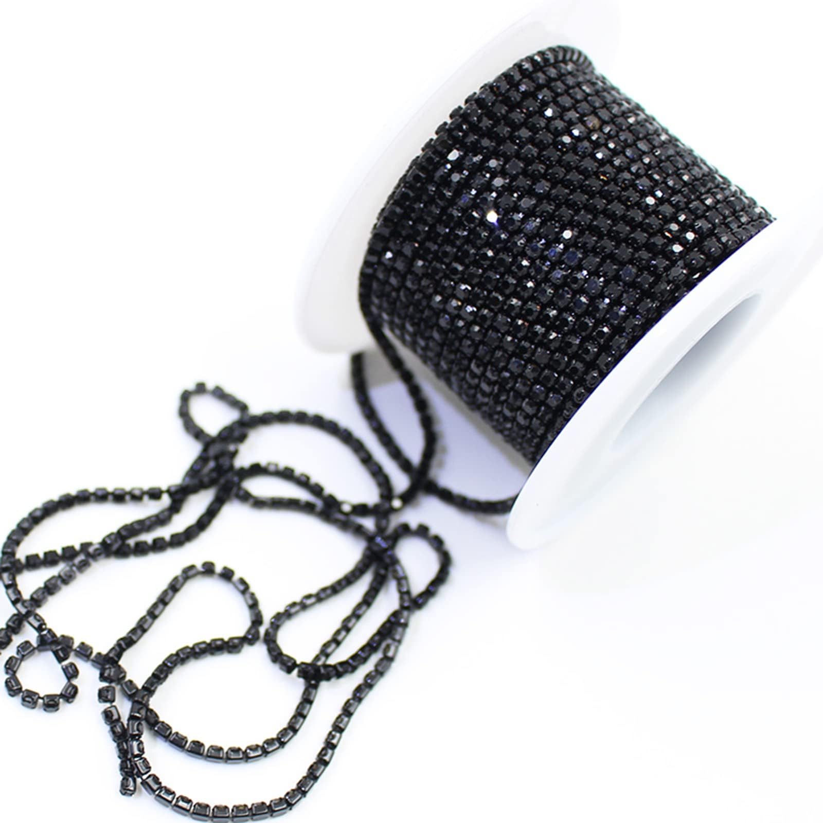 Nastro Adesivo Con Strass Oro PEARLY JUN 0,9m – Autoadesivo Luccicante Per Decorazioni Fai Da Te, Torte, Abiti
