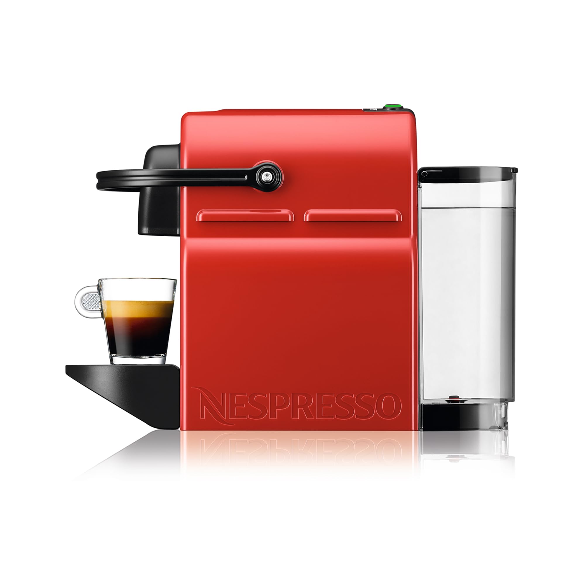 NESPRESSO KRUPS Inissia Rot Original Kapselmaschine, 19 Bar, 25 Sek. Aufheizzeit, 2 Tassengrößen, automatische Abschaltung