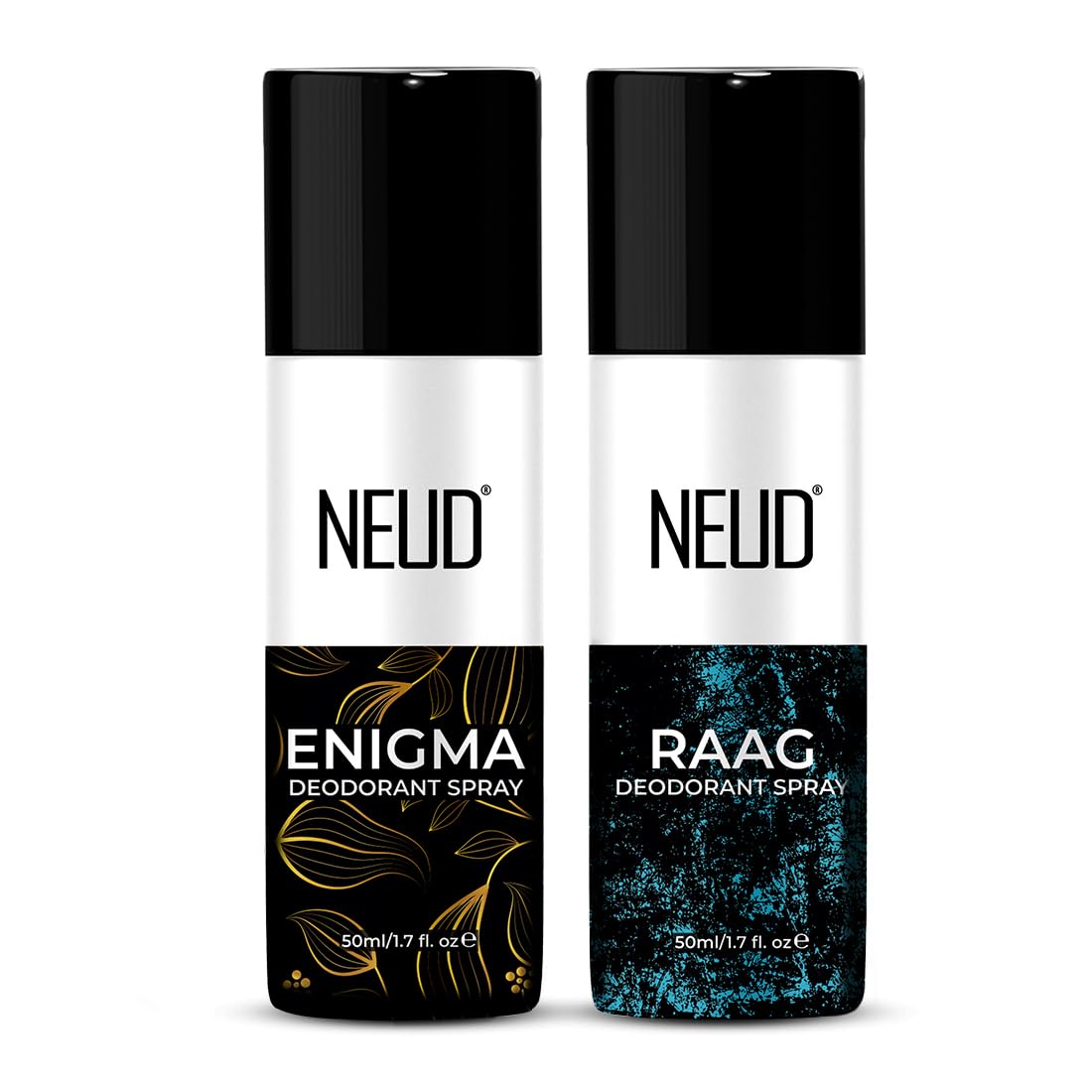 NEUD Enigma & Raag Unisex Deodorant Body Spray Combo - Set of 2 x 50ml Each, Perfume for Men & Women, Deo Gift Set, Fresh & Long Lasting Aroma, No Gas Deodorant-picture-28